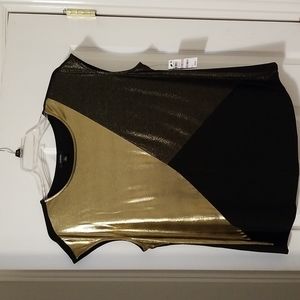 Alfani women's metallic top